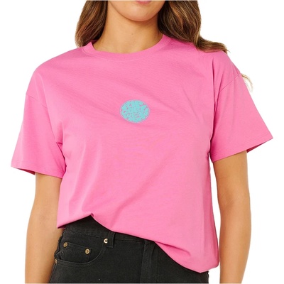 Rip Curl Дамска тениска Rip Curl Women's Icons Of Surf Relaxed Tee T-shirt - Super Pink - размер XL (916-4242-0316)