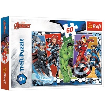 Trefl The Avengers Invincible Пъзел 60 броя Анимации (TREFL17357) (TREFL17357)