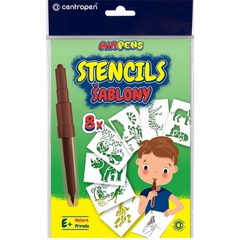 Centropen Šablony A5 Divoká zvířata 8 ks