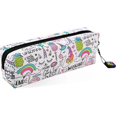 I-Total Ученически несесер I-Total Unicorn - 1 цип (XL1931)