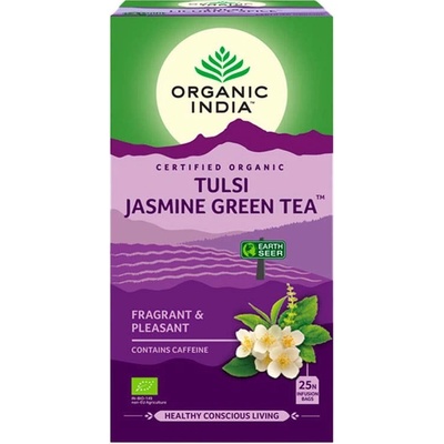 Organic India Tulsi Bazalka posvätná s jazmínom BIO 25 sáčkov
