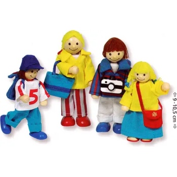 Goki - Гъвкави кукли за кукленска къща - Ваканционно семейство (51932)