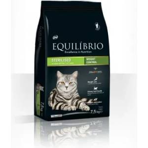 Equilibrio Adult Cat Sterilized - Пълноценна храна за кастрирани израснали котки-7.5 кг