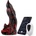 HISMITH WDA016-M Wildolo Glow-in-the-dark Liquid Silicone Dildo with App 22.1cm Black-Red