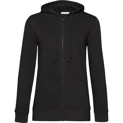 B & C dámská mikina na zip WW36B Black Pure