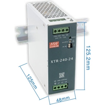 Mean Well XTR-240-12 zdroj na DIN lištu 180W 12V
