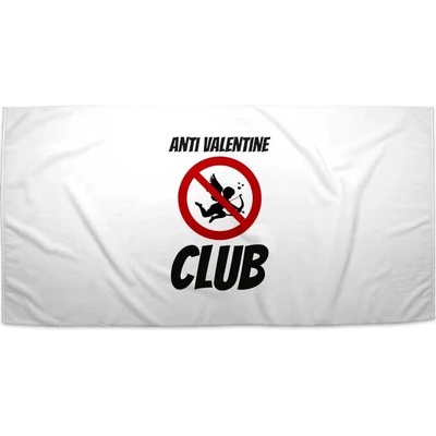 Sablio Ručník Anti Valentine Club 30 x 50 cm