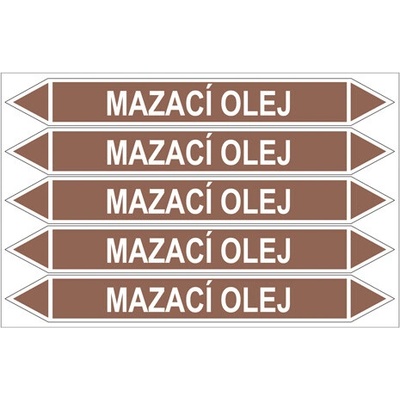 Značení potrubí, mazací olej PZG 008103