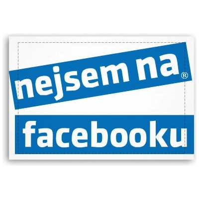 Fotoobraz 60x40 cm malý Nejsem na facebooku