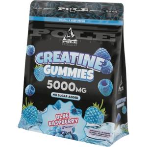Pole Nutrition Creatine Gummies 5000 mg [60 желирани бонбони] Синя малина