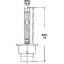 Xenonová výbojka D2S 4200K GENERAL ELECTRIC / TUNGSRAM, 1ks