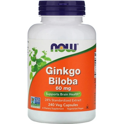 Now Foods Ginkgo Biloba 60 mg 240 kapsúl