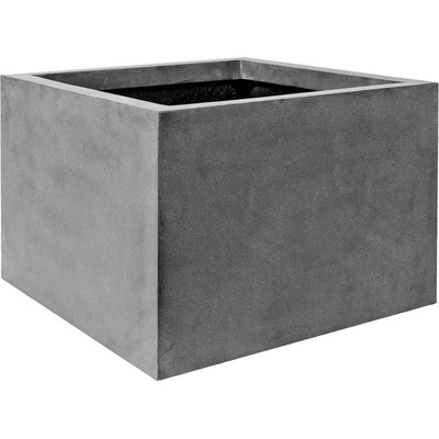 Pottery Pots květináč čtvercový Jumbo middle high XL Grey Natural Fiberstone 110 x 110 x 70 cm
