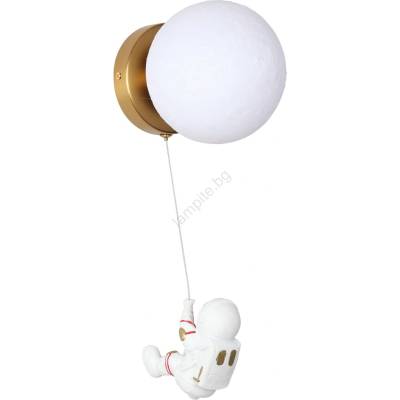 Brilagi - Детска стенна лампа ASTRO 1xE14/15W/230V бяла (BG4249)