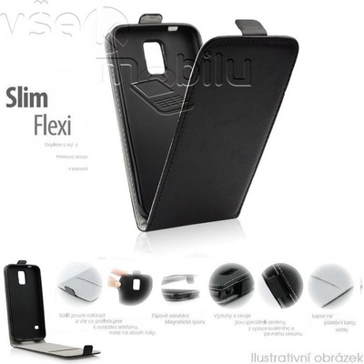 Pouzdro ForCell Slim Flip Flexi HTC Desire 310 černé