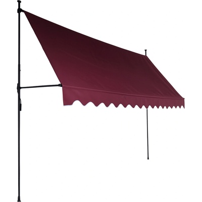 Aga Teleskopická markíza 300x120 cm Vínová