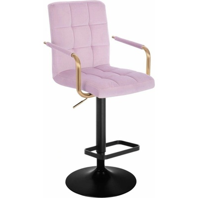 LuxuryForm Design Verona Gold Velur na čiernom tanieri levanduľa