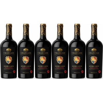 Casa Charlize Cuvee Forte Toscana Rosso 13,5% 6 x 0,75 l (holá láhev)