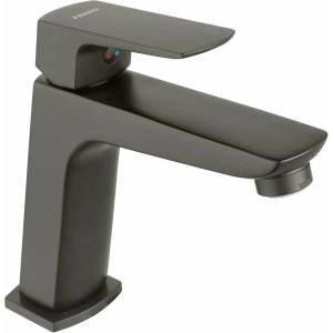 FERRO Едноръкохватков смесител за умивалник Ferro Vitto Verdeline, матово сиво Gun Metal (BVI2VLGM)