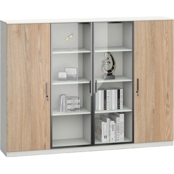 RFG Шкаф Monaco, RFG, 2000 х 400 х 1500 mm, бряст и бяло