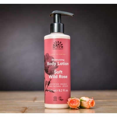 Urtekram Soft Wild Rose vyživujúce hydratačné telové mlieko 245 ml