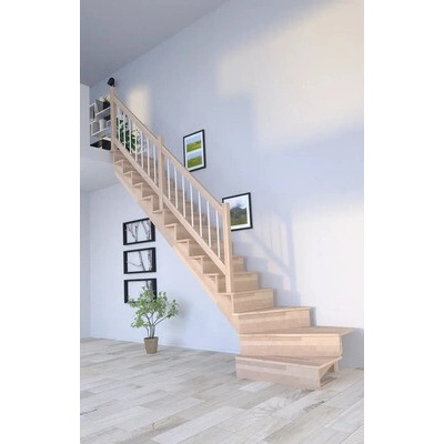 Pertura Atanas Lepené drevo buk s podstupnicami buk 1/4-otočené dole vľavo 80 cm 13/14