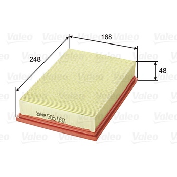 VALEO Vzduchový filter 585090