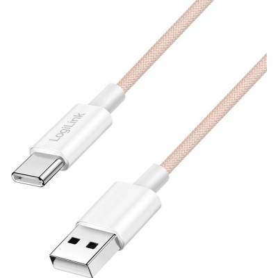 Logilink CU0323 USB 2.0 USB A vidlice USB C vidlice 500mm růžový