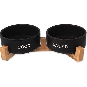 Dog Fantasy set misky keramické s bambus. stojanom 2x13x5 cm