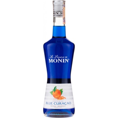 Monin Liqueur de Blue Curacao 20% 0,7 l (holá láhev)