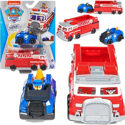 SPIN MASTEr Labková patrola Hasičský Voz Die-Cast S Autíčkom