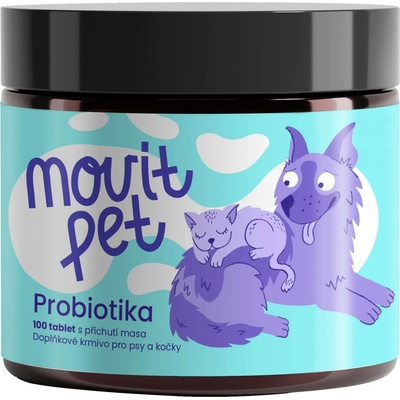 Movit ENERGY MOVit PET Probiotika pro psy a kočky maso 100 tbl