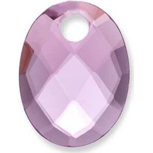 Sparkling Oválný přívěsek z fialového růženínu PENGEM59-MO