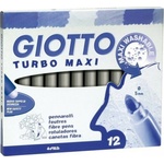 GIOTTO Turbo Maxi Комплект маркери 5 mm Gray 12 бр (<![CDATA[F456025]]>)