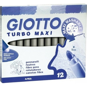 GIOTTO Turbo Maxi Комплект маркери 5 mm Gray 12 бр (<![CDATA[F456025]]>)