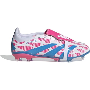 Image 1 of adidas Детски футболни бутонки Adidas Predator Elite Fold-Over Tongue Childrens Firm Ground Football Boots - White/Pink