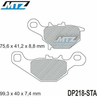 Destičky brzdové DP218-STA - směs Standard DP218-STA