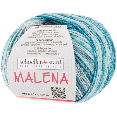 Schoeller+Stahl MALENA - 76% bavlna, 14% polyamid, 10% polyester - Ručně pletací příze Barva: 112. petrol