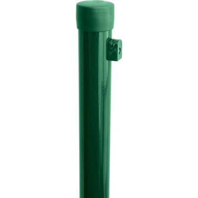 PILECKÝ Plotový stĺpik IDEAL Zn+PVC zelený, vr. príchytky, pr. 38 x 2000 mm