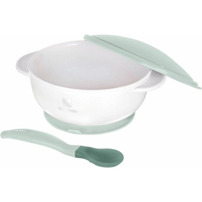 Kikkaboo Suction Bowl & Heat Sensing Spoon miska s prísavkou 1 ks + lyžička s tepelným senzorom 1 ks