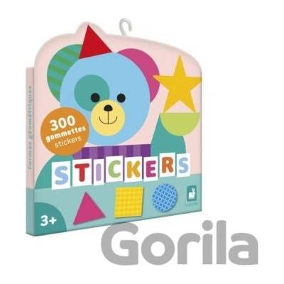 Janod Stickers samolepky pre deti geometrické tvary 300 ks
