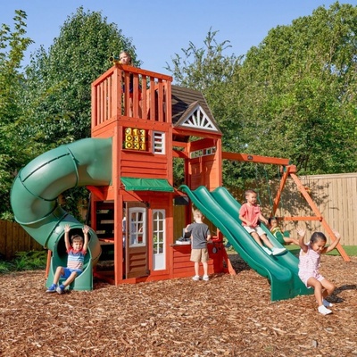 Kidkraft Dětské hřiště Hilltop s turbo tobogánem a double skluzavkou