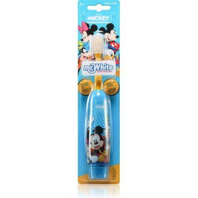 Disney Mickey&Friends mr.White bateriový zubní kartáček ultra soft 4 ks