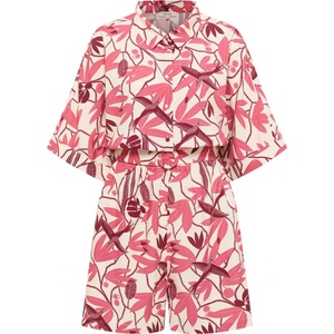 Tranquillo Дамски гащеризон Tranquillo Women's Overall Milaa Jumpsuit - Berry Bird - размер 44 (EU) (102-5343-0115)