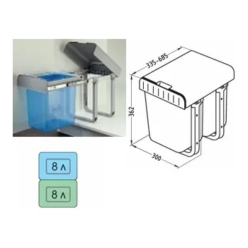 Image 1 of Bulinox Кухненски кош за вграждане под мивка 16 л