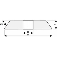 Tyrolit Brusný kotouč 150 x 10 x 20 mm 99BA100L8V40 T436854
