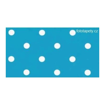 Gekkofix Samolepící fólie imitace Decor, Aqua puntíky, rozměry šíře 45cm, cena za 15m
