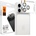 Spigen Протектор за Камерата на iPhone 17 Pro, Spigen EZ Fit Optik Pro XL Glass tR, Сребрист (AGL10647)