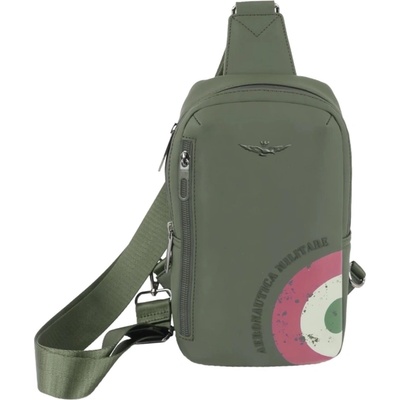 Aeronautica Militare Batôžtek crossbody Runway 2 7 L zelená