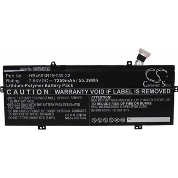 VHBW Батерия за Huawei MateBook 14 (2020) / X Pro (2021) / VLT-W60, 7250 mAh (888402362)